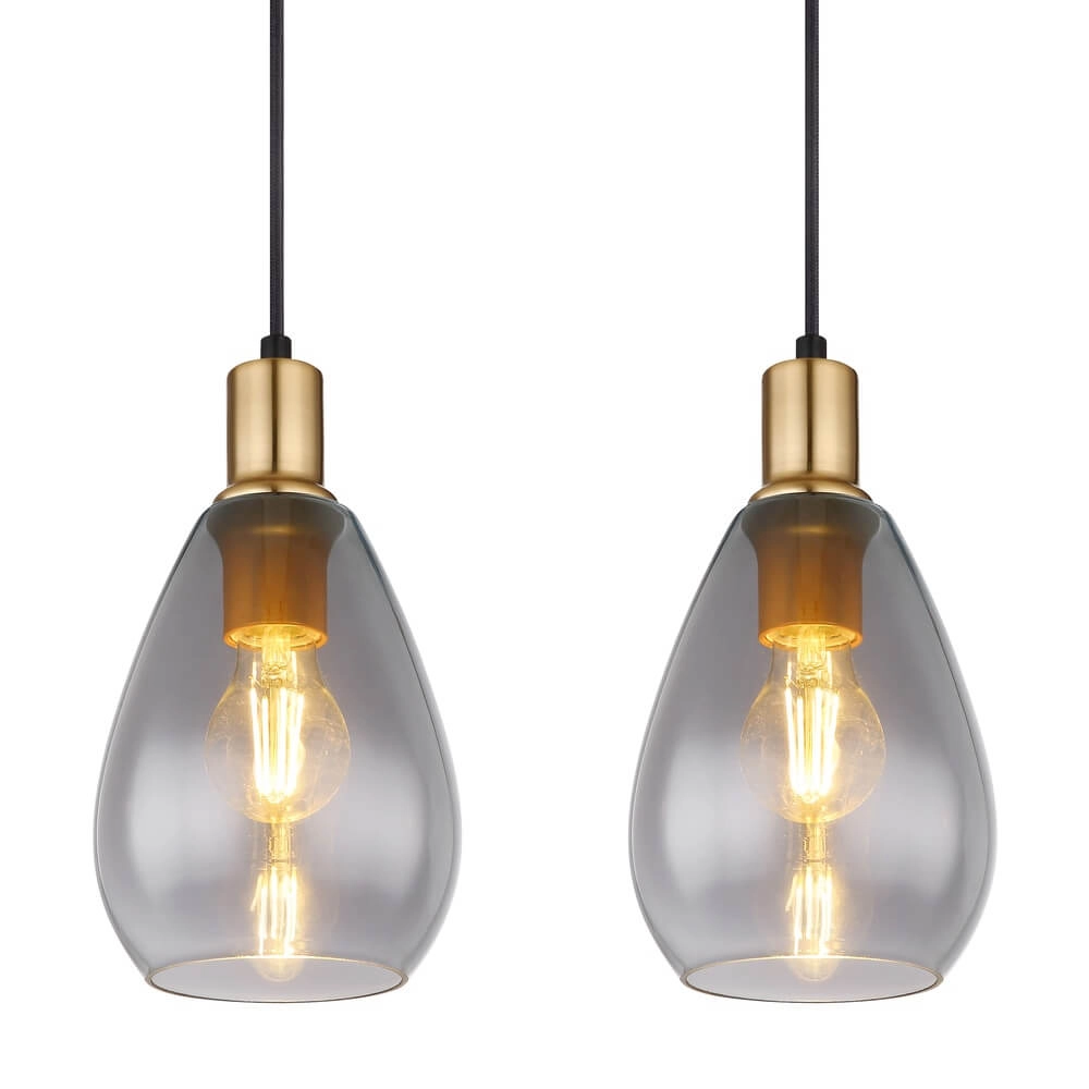 Hanglamp Fanni 4-lichts zwart Globo 9007371436613