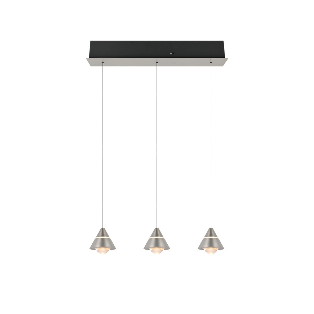 Design hanglamp Romeo 3-lichts nikkel Trio 4017807667783