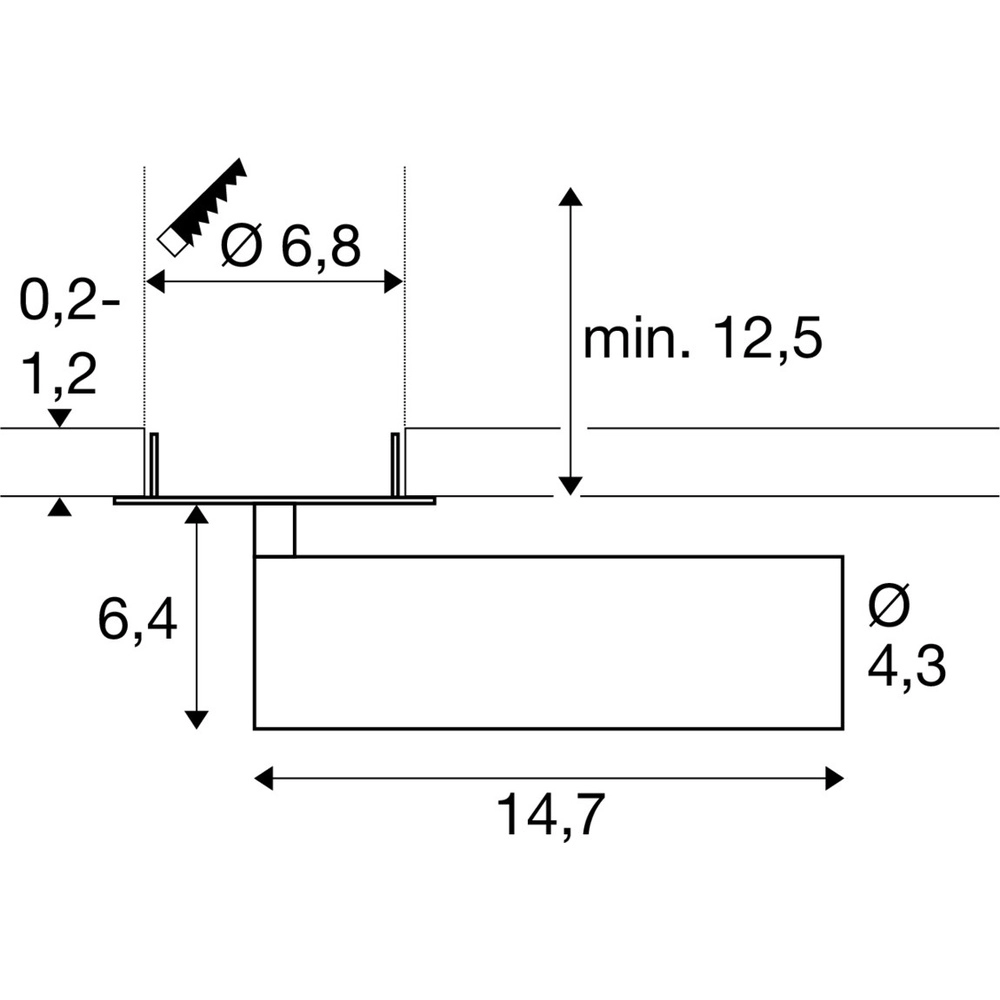 Inbouwspot Grip! M brons met zwart 2700K SLV 4024163304481