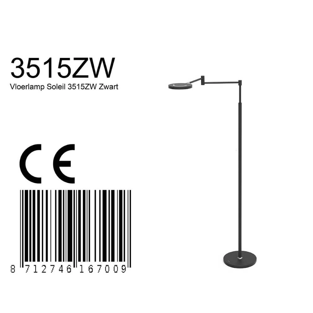 Oplaadbare led leeslamp Soleil zwart Steinhauer 8712746167009