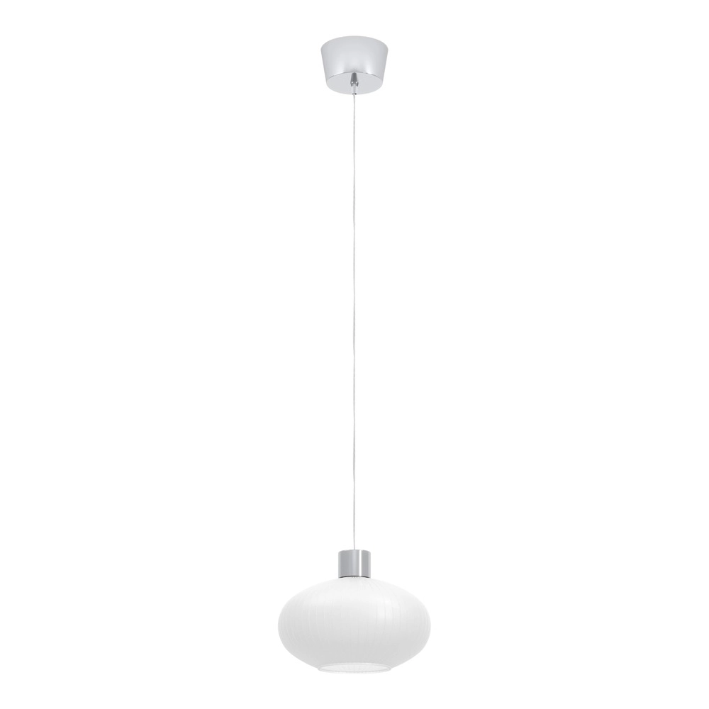 Design hanglamp Dasmina chroom met wit Ø 25cm Eglo 9008606406340