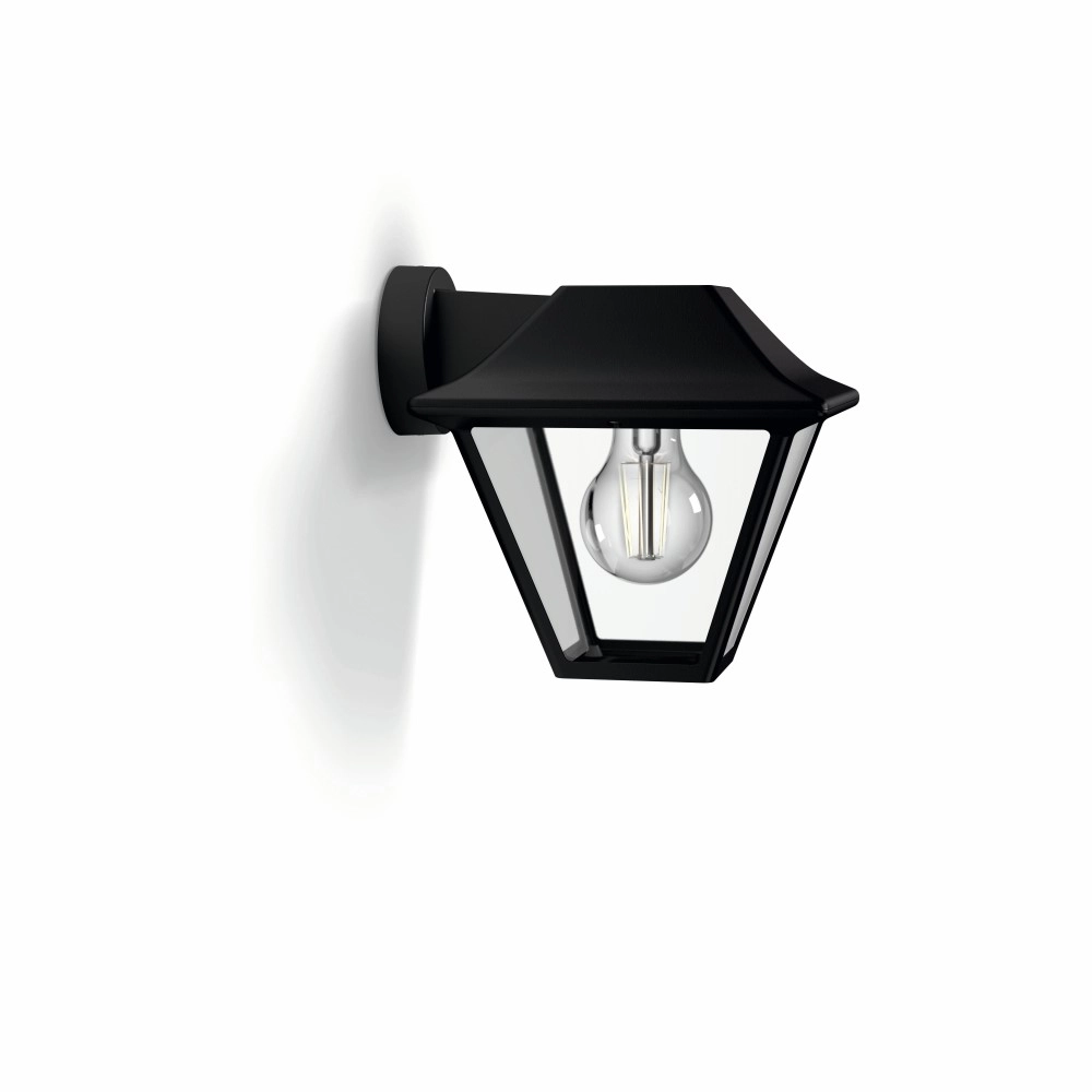 Wandlamp Alpenglow 20cm zwart Philips 8718696158159