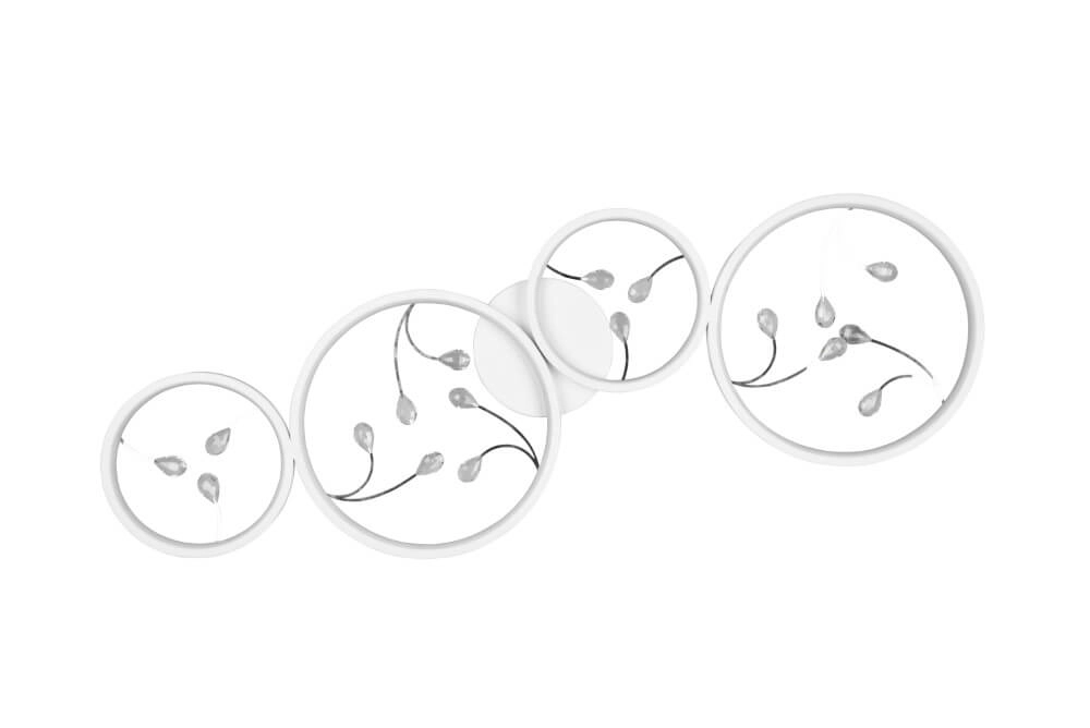 Witte led plafonnière Groovy 4-lichts Trio 4017807541908