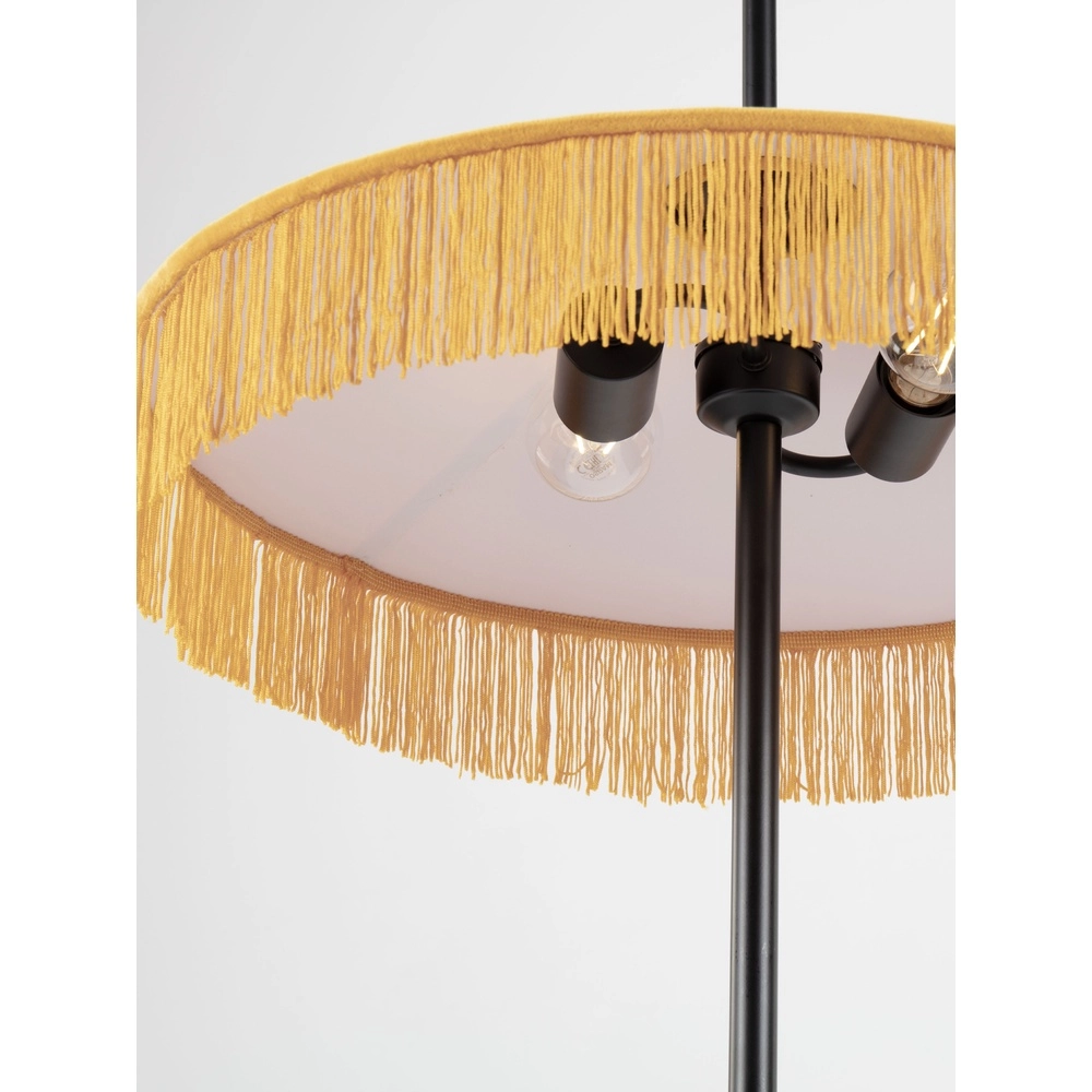 Tiffany vloerlamp Velvy geel Lyora 5212017493811