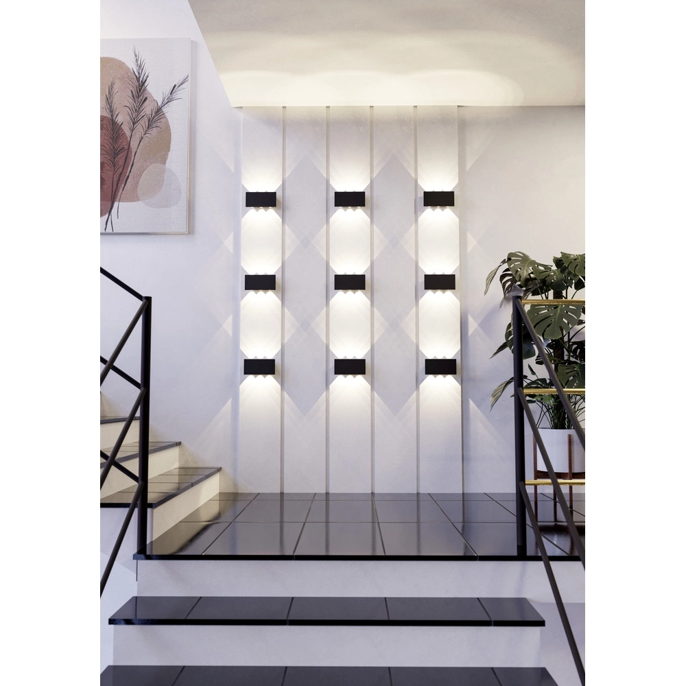 Strakke wandlamp Talamello 20cm - zwart - led Eglo 9008606316458