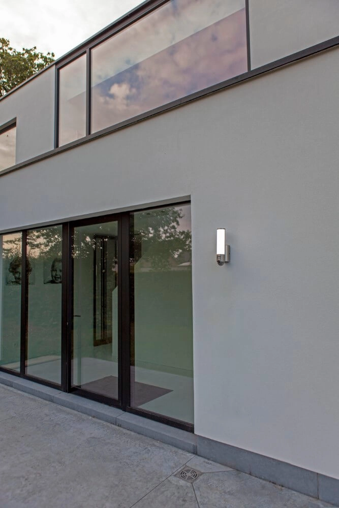 Wandlamp Elara RVS met camera Lutec 6939412014043