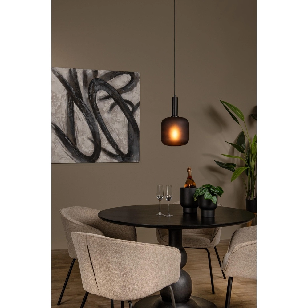 Zwarte hanglamp Eloise 1-lichts Ø 21cm Lucide 5411212452450