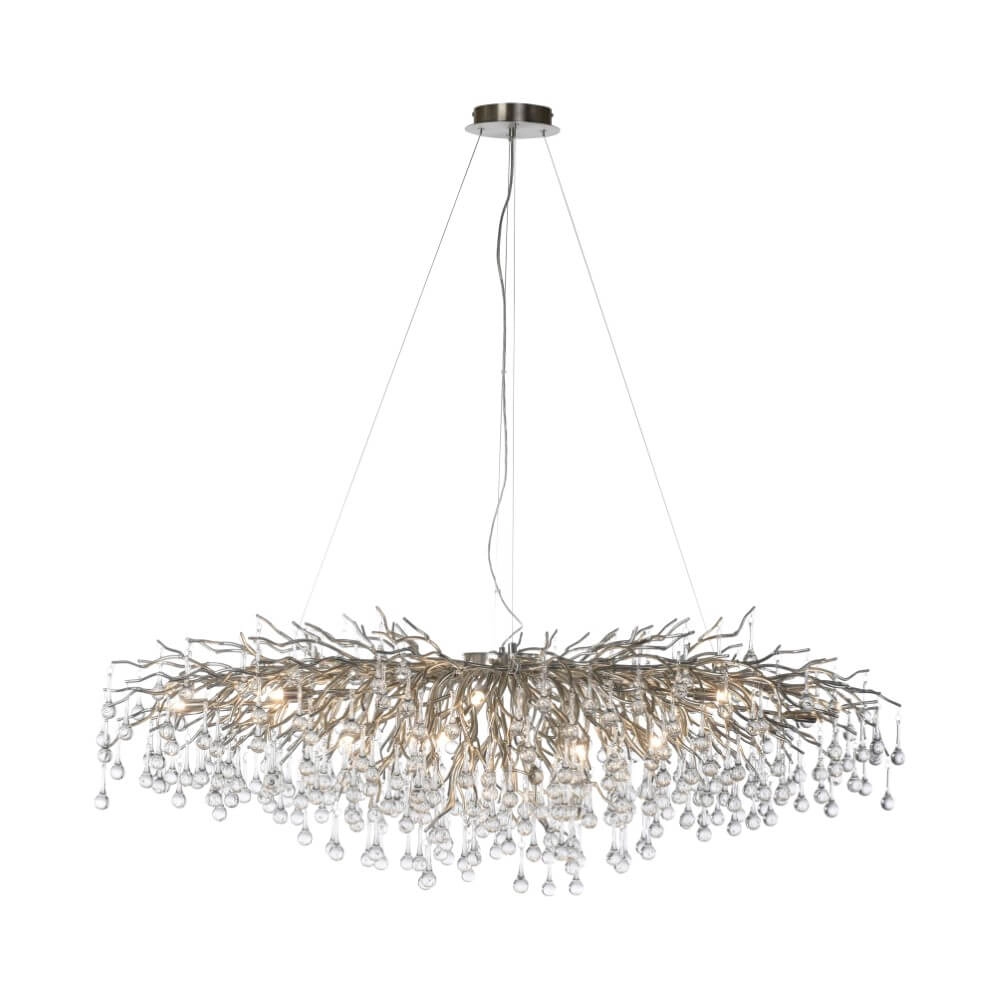Grote kroonluchter Icicle staal Paul Neuhaus 4012248332924