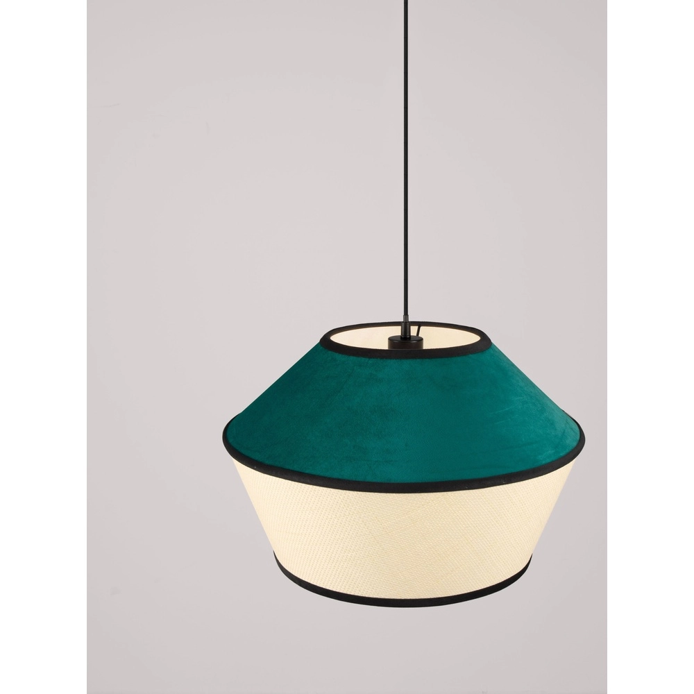 Hanglamp Veliss wit met blauw Lyora 5212017493842