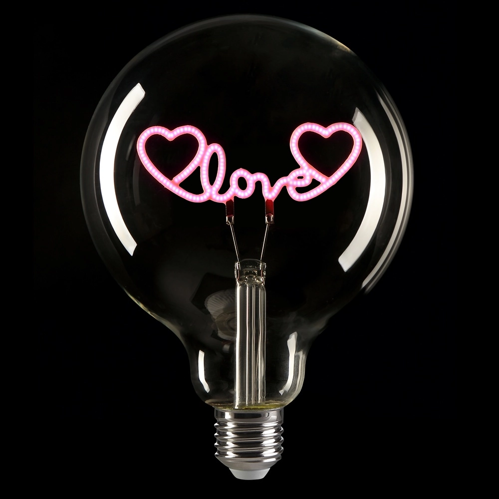 E27 lichtbron Lumopop "Love" roze Brilliant 4004353477669