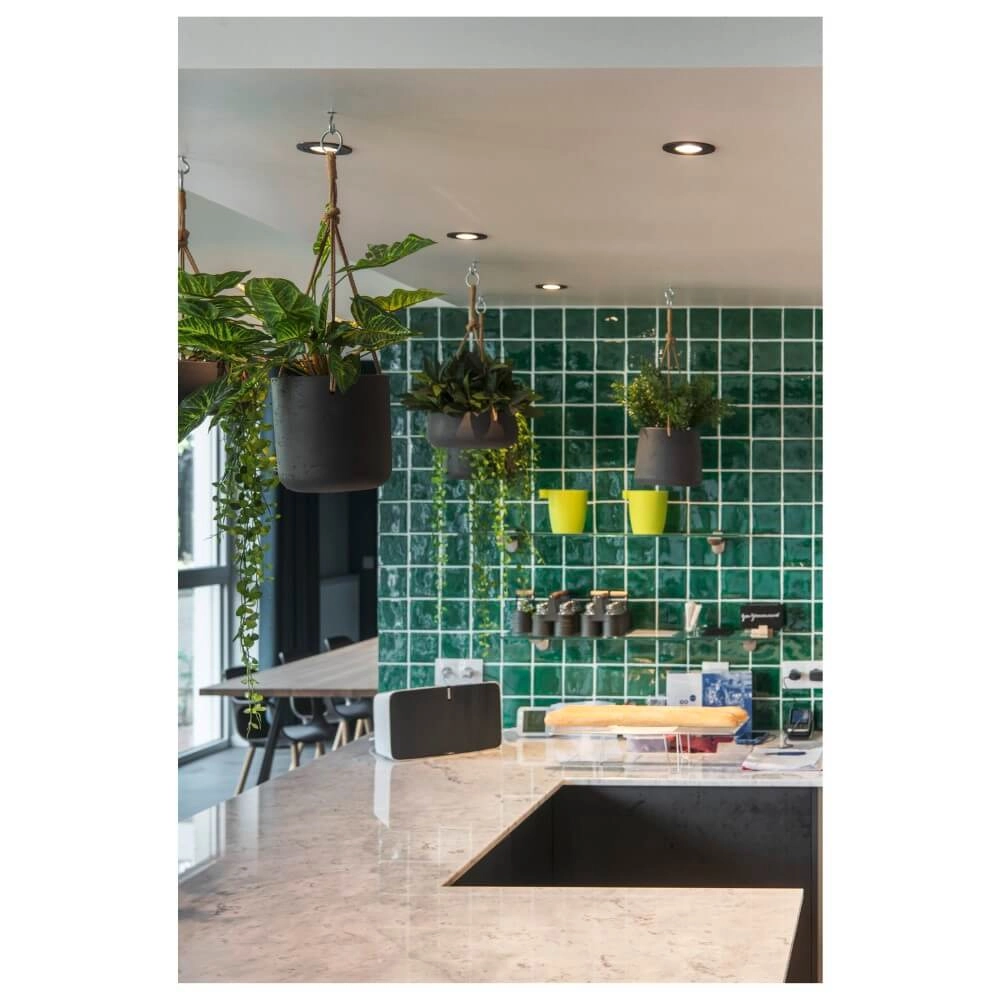 Inbouwring New Tria 75 rond zwart - zonder fitting SLV 4024163276467