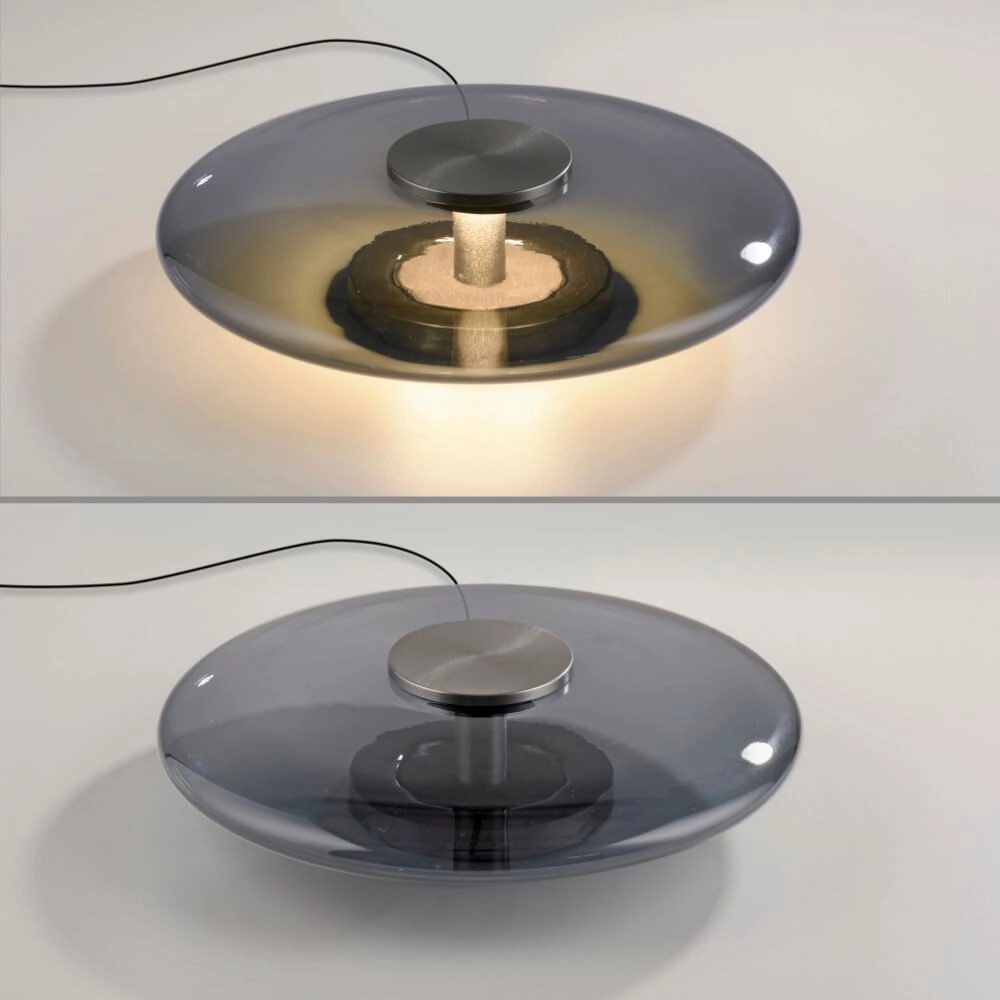 Design tafellamp Pure Vitrum grijs Paul Neuhaus 4012248382707