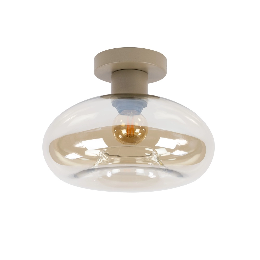 Moderne plafondlamp Soll zand bruin Ø 27cm