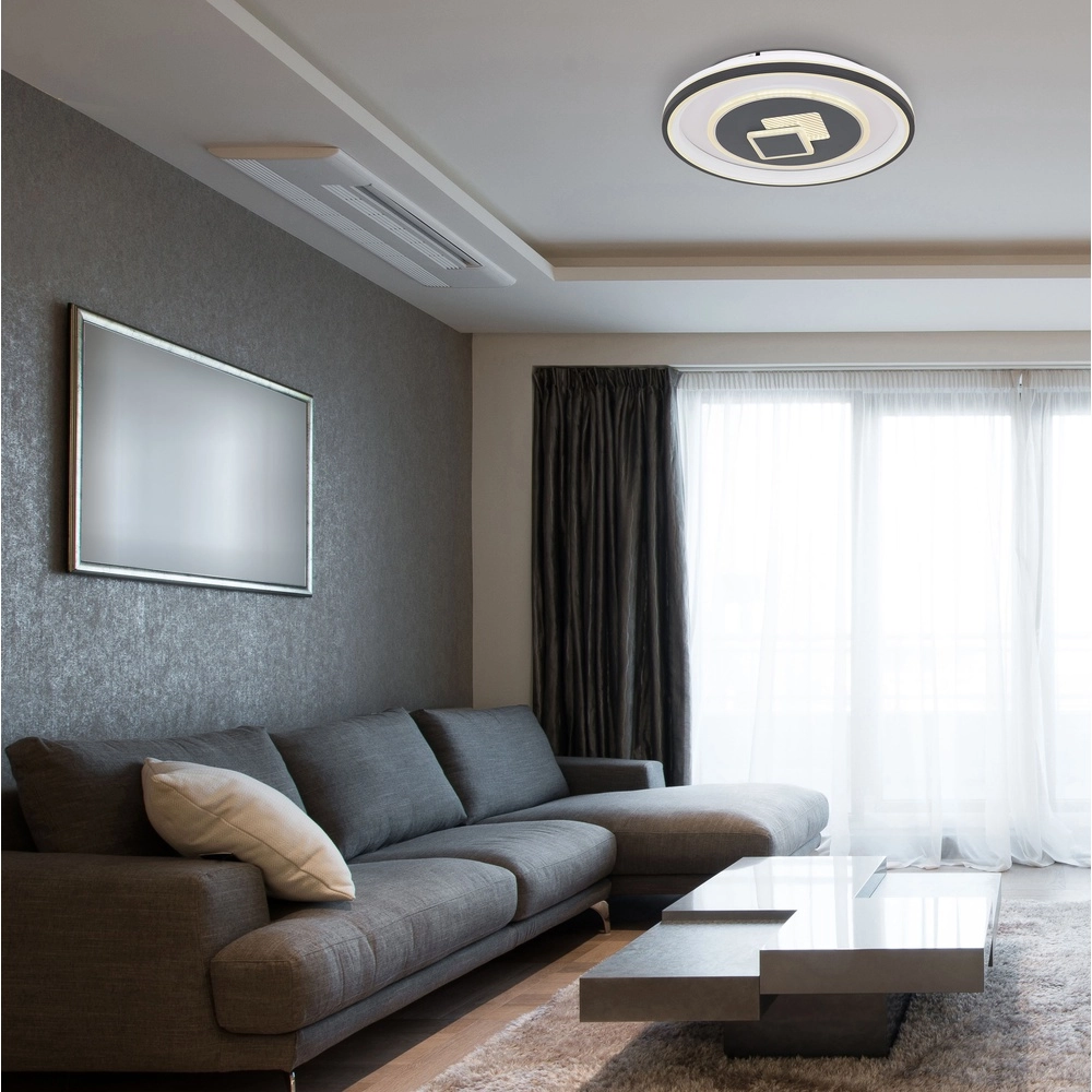 Plafondlamp Sundi wit met zwart Globo 9007371428915