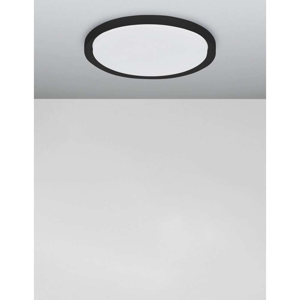 Plafonniere Troy zwart Ø 46cm Lyora 5212017425799