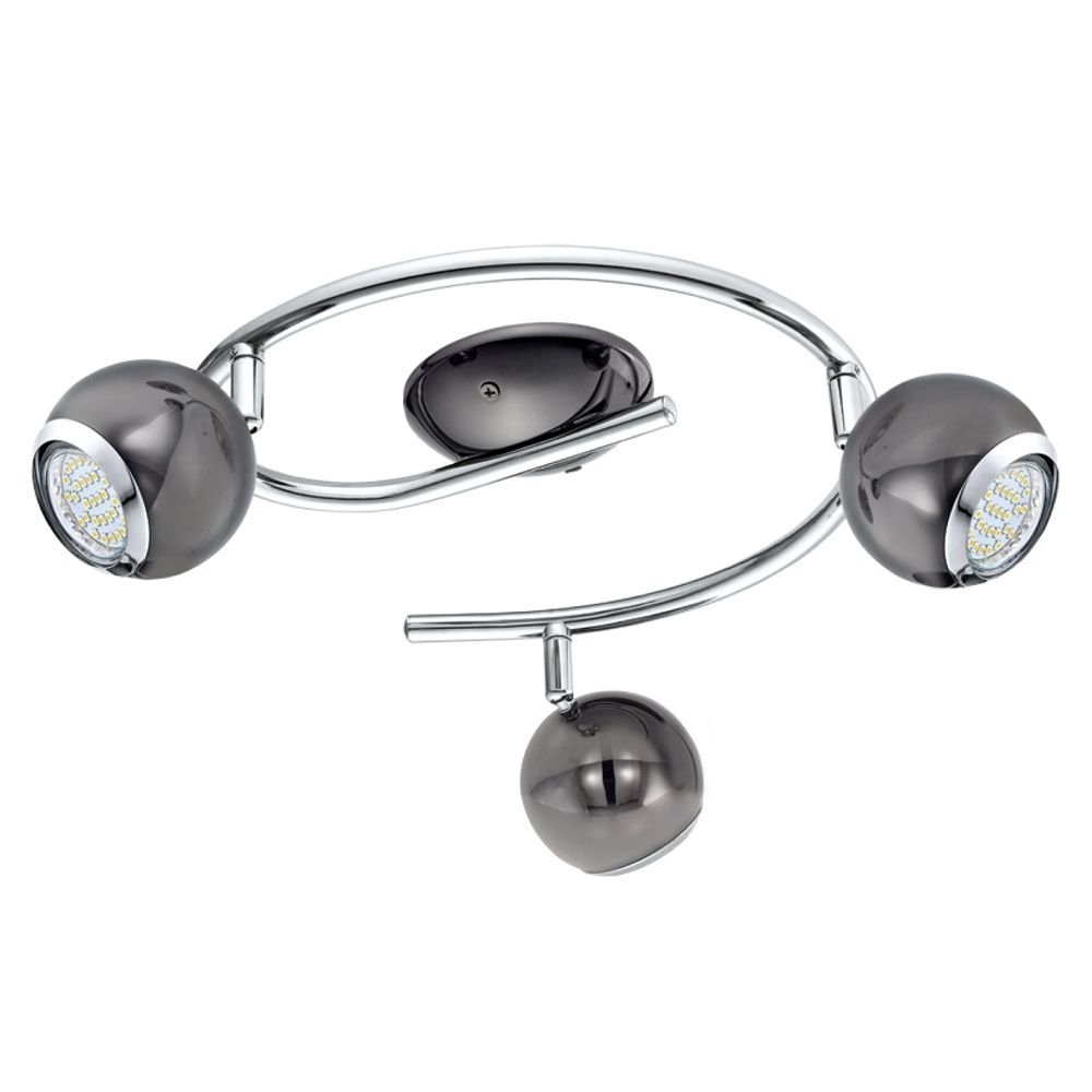 Led plafondspot Bimeda led 3-lichts nikkel zwart