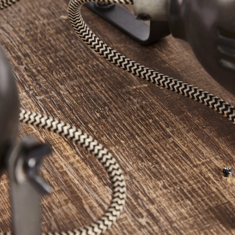 Landelijke opbouwspot Carmen Wood 4-lichts Brilliant 4004353310669