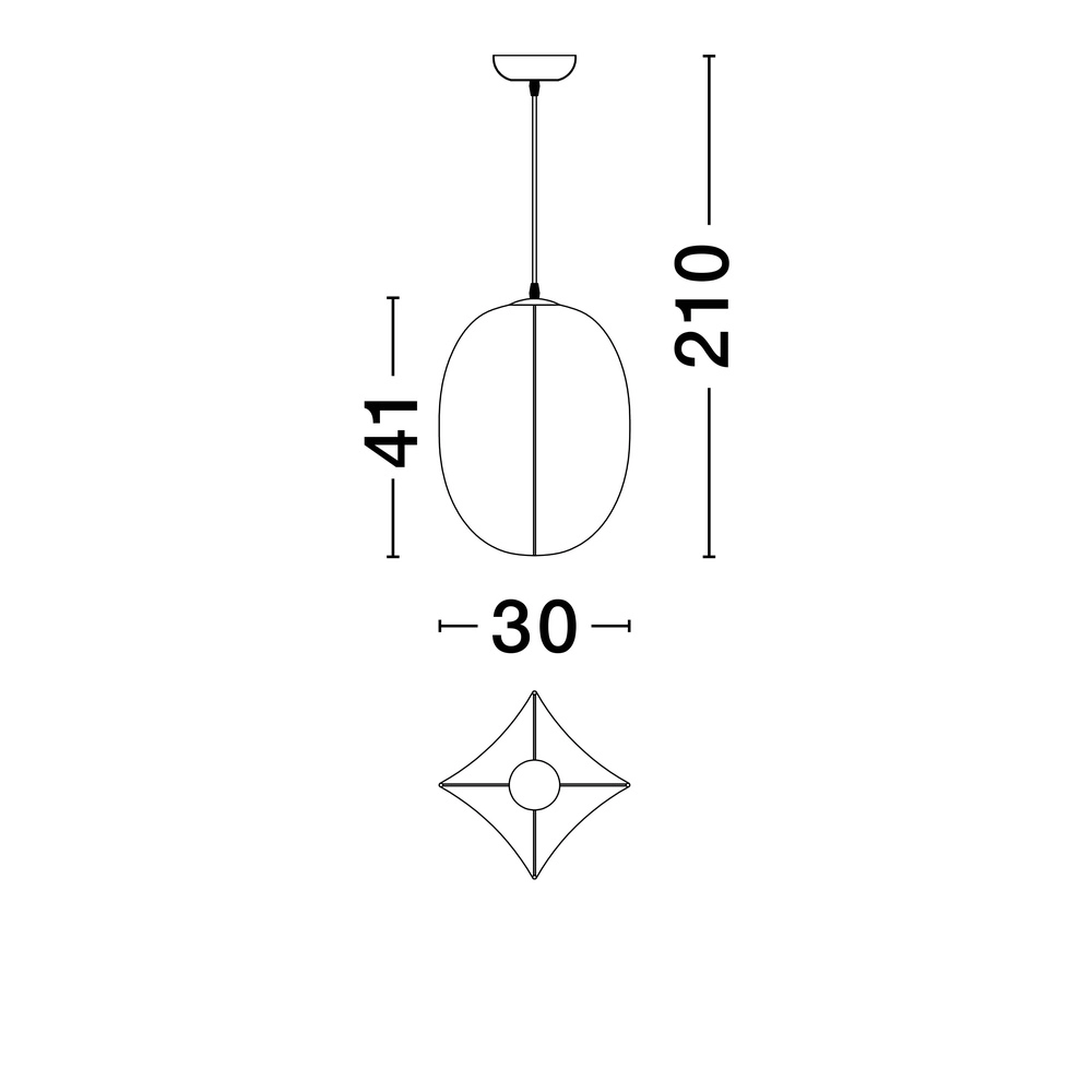 Witte hanglamp Pierida Ø 30cm Lyora 5212017468062