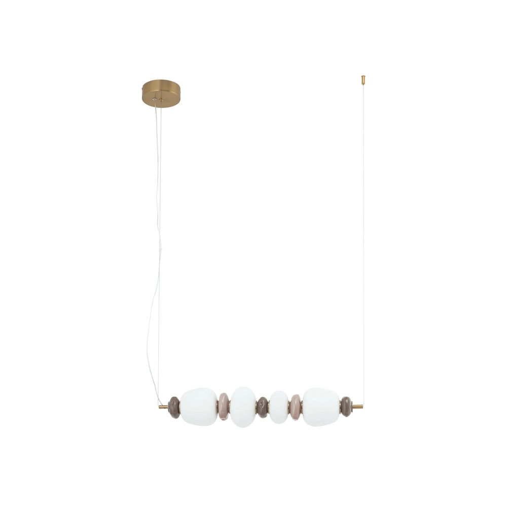 Hanglamp Ceramic Led keramiek en glas 71cm