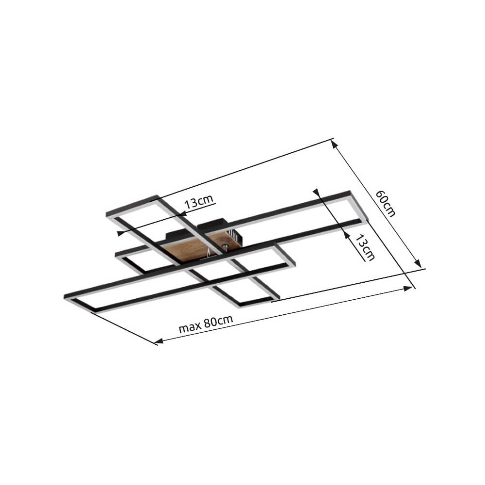 Draaibare plafondlamp Dakari 40W Globo 9007371446797