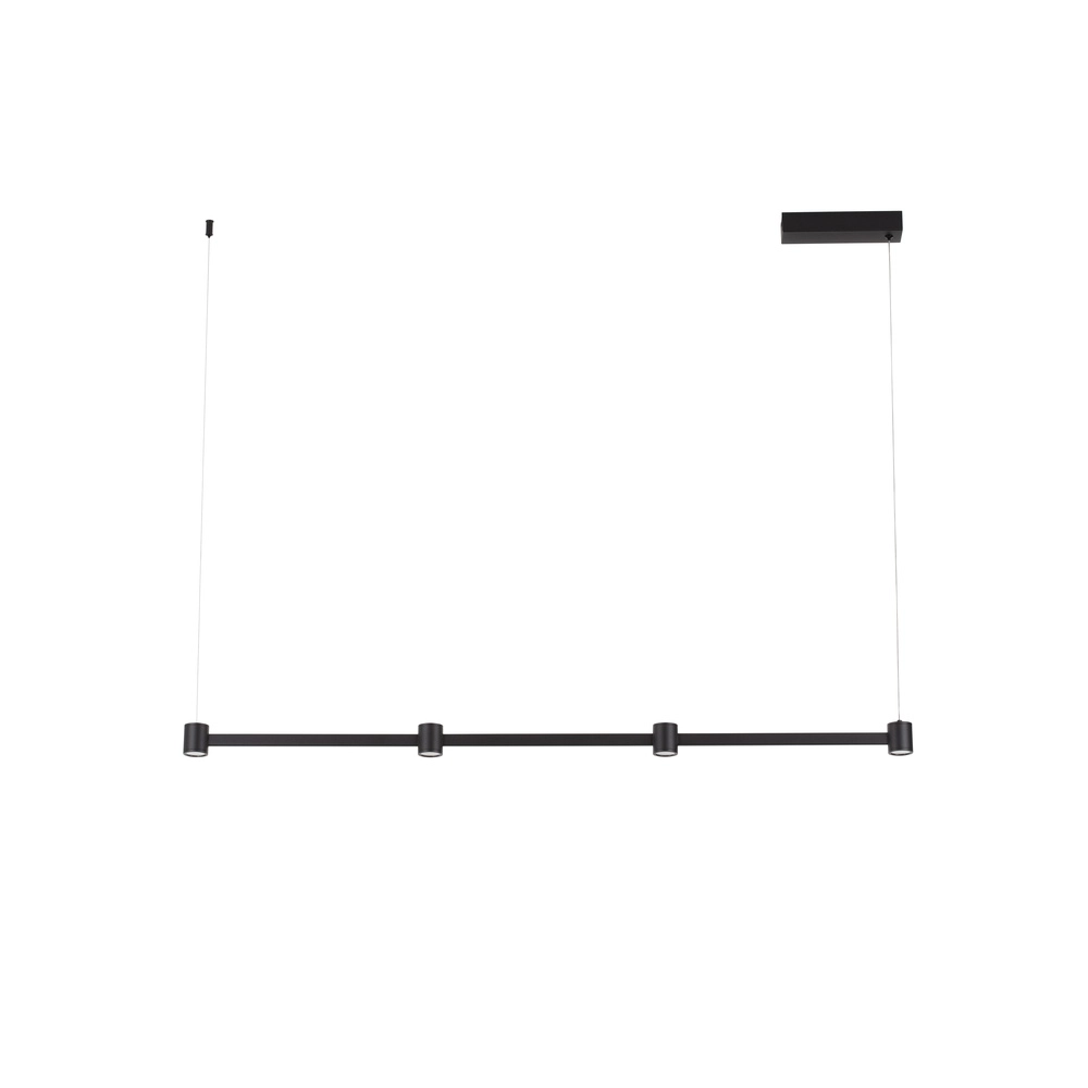 Design hanglamp Puize 4-lichts zwart Lyora 5212017448583