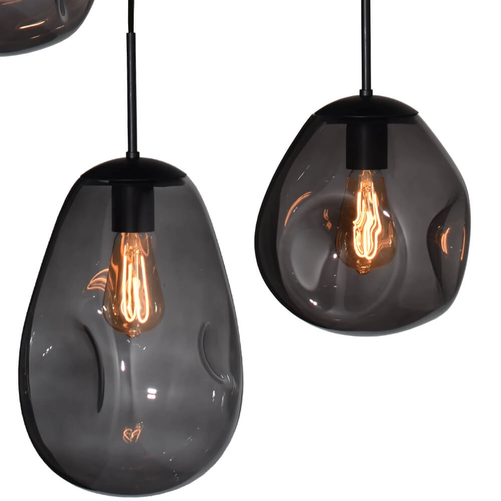 Hanglamp Lava 8x smoke glas Masterlight 8718121286341