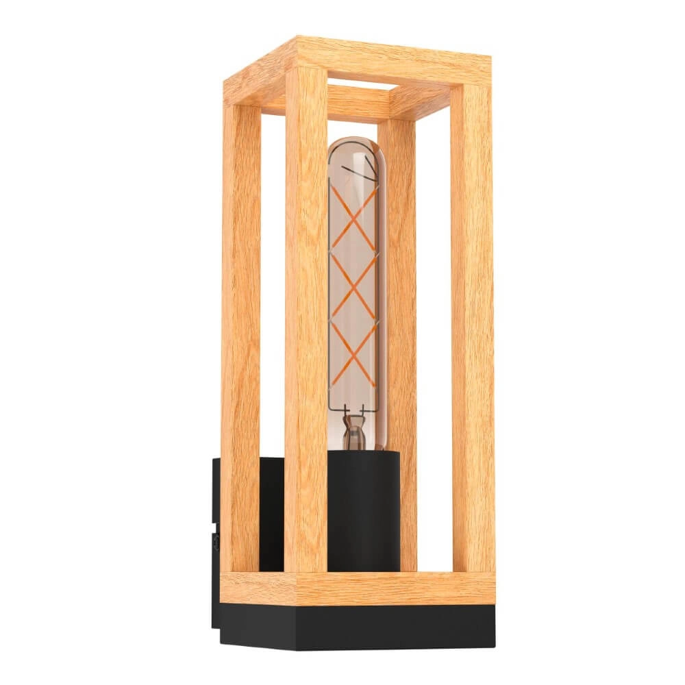 Houten muurlamp Nafferton