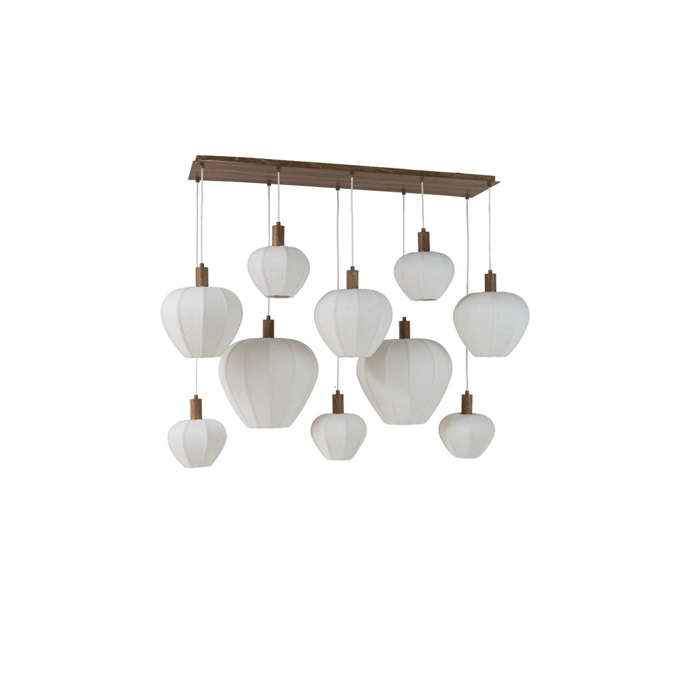 Japandi hanglamp Huxi 10-lichts Light & Living 8717807843465