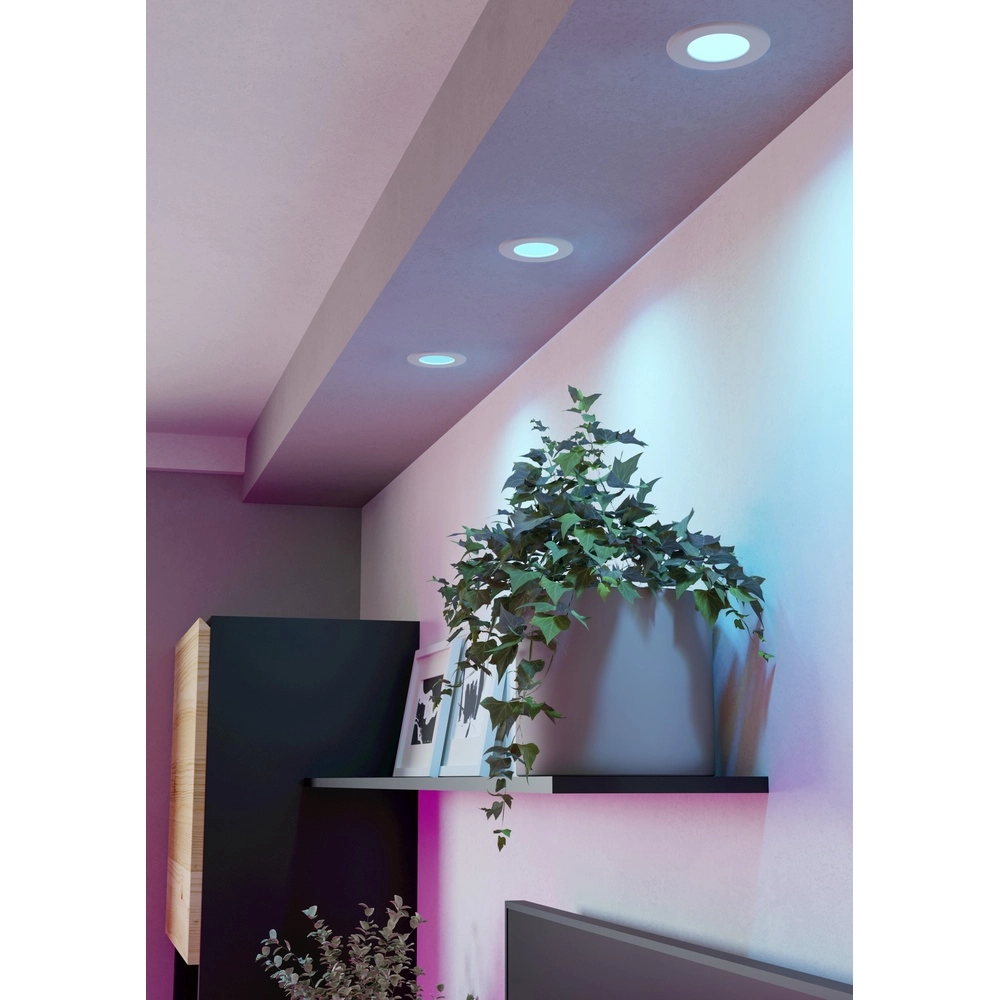 IP44 inbouwspot Fueva 6-Z Zigbee - wit - Ø 8,8cm Eglo 9008606330997