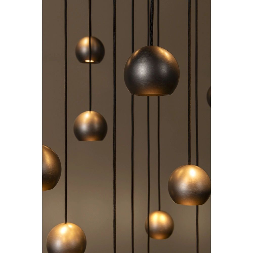 Design vide hanglamp Montana 16-lichts koffie bruin Premium by Lucide 5411212680174