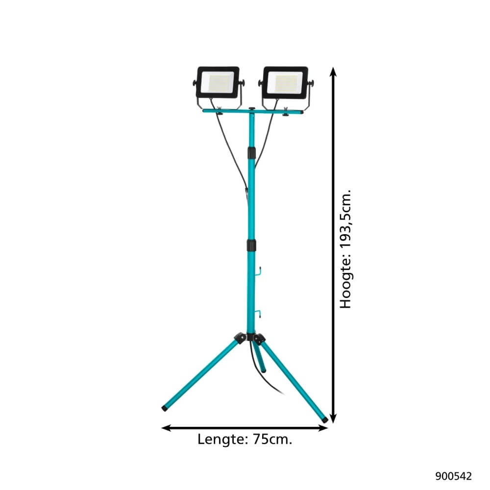 Dubbele led bouwlamp op statief Avelar 2x 52W Eglo 9008606258505