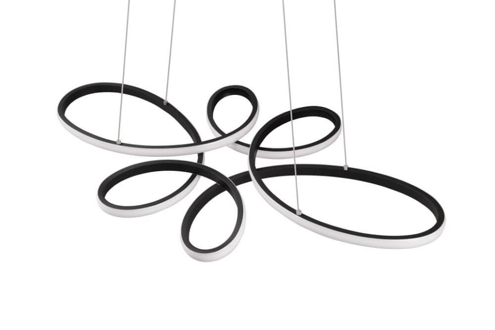 Design hanglamp Fly zwart Trio 4017807600926