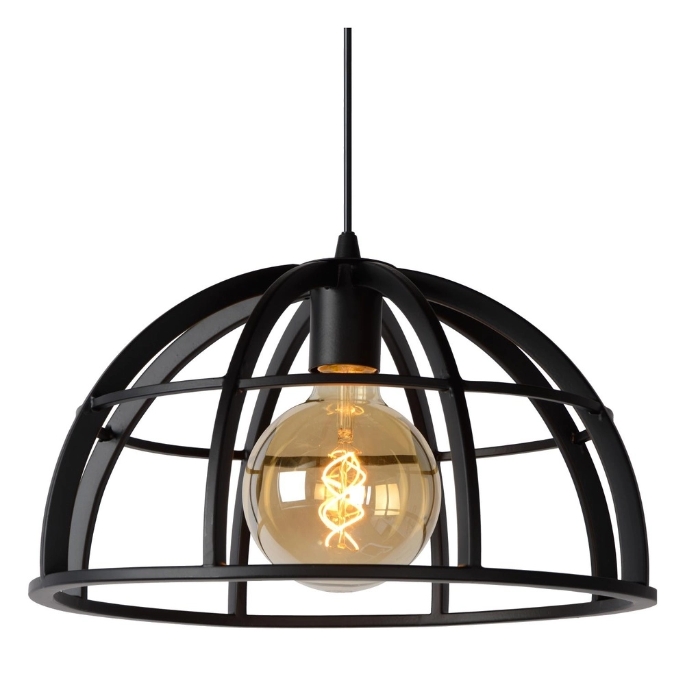 Hanglamp Dikra industrieel zwart Lucide 5411212761002