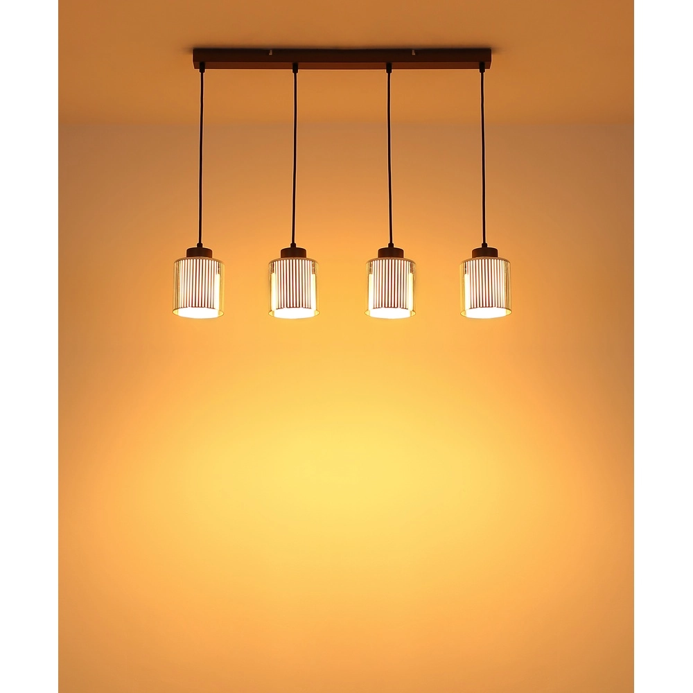Design hanglamp Felicia gunmetal 4-lichts Globo 9007371525966