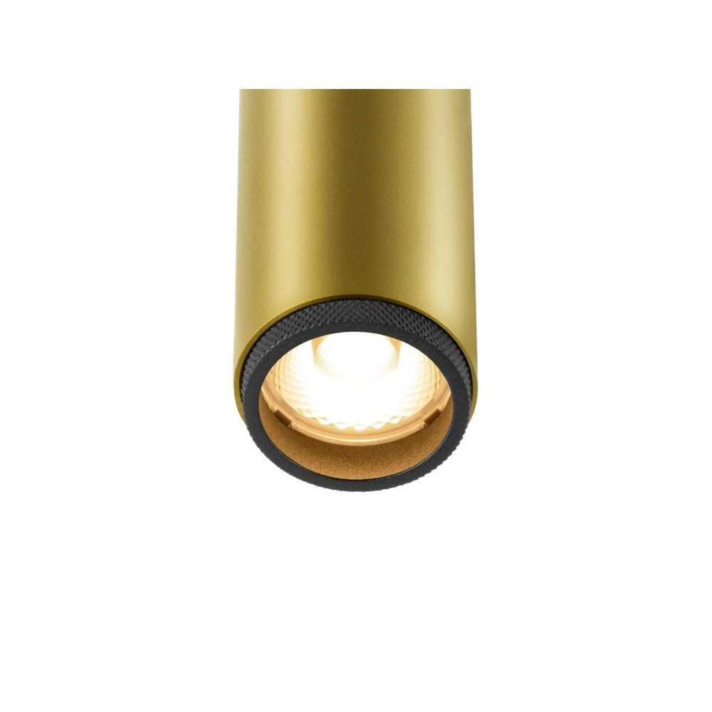 Opbouwspot Grip! S goud met zwart 2700K SLV 4024163304948