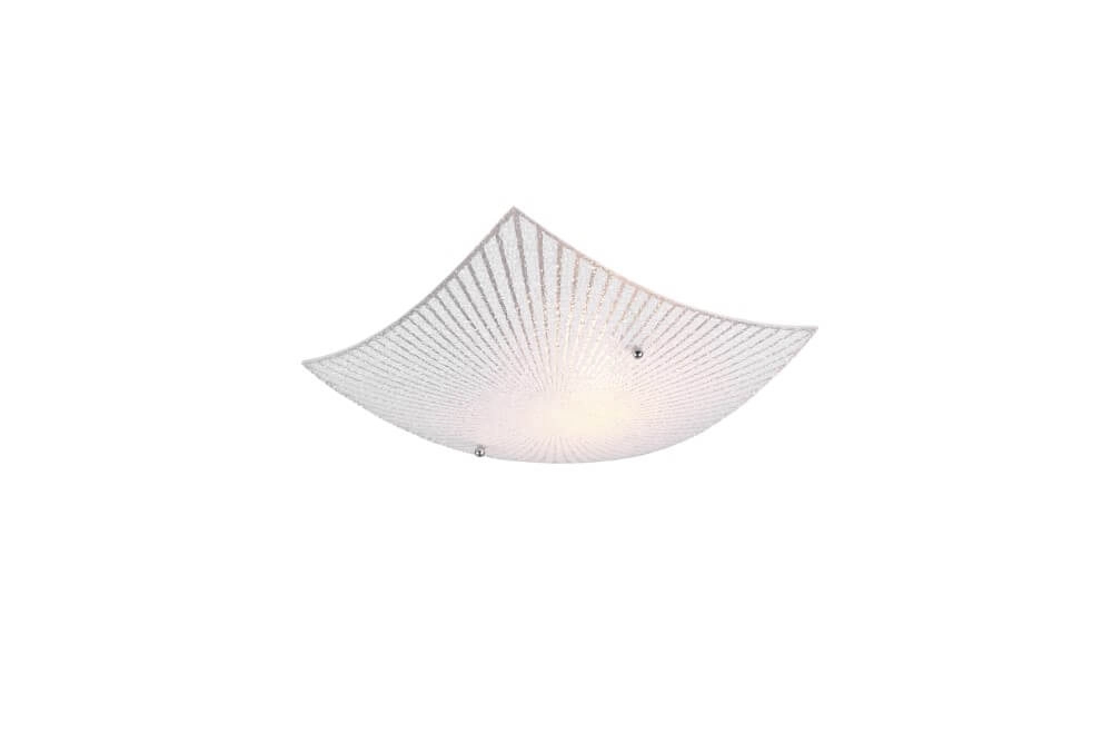 Glazen plafondlamp Elisa 30x30 cm