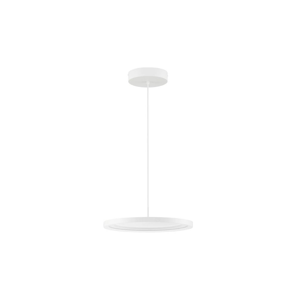 Strakke hanglamp Andria wit Ø 40cm Lyora 5212017432018