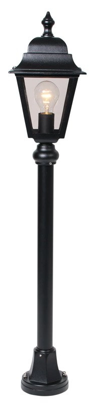 Klassieke tuinlamp Quadrana 97cm zwart