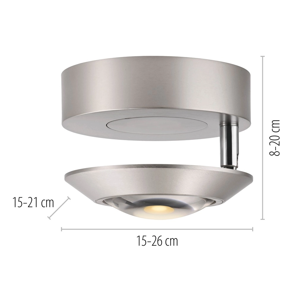 Led plafondspot Pure Oculis Diamond grey Paul Neuhaus 4012248397060