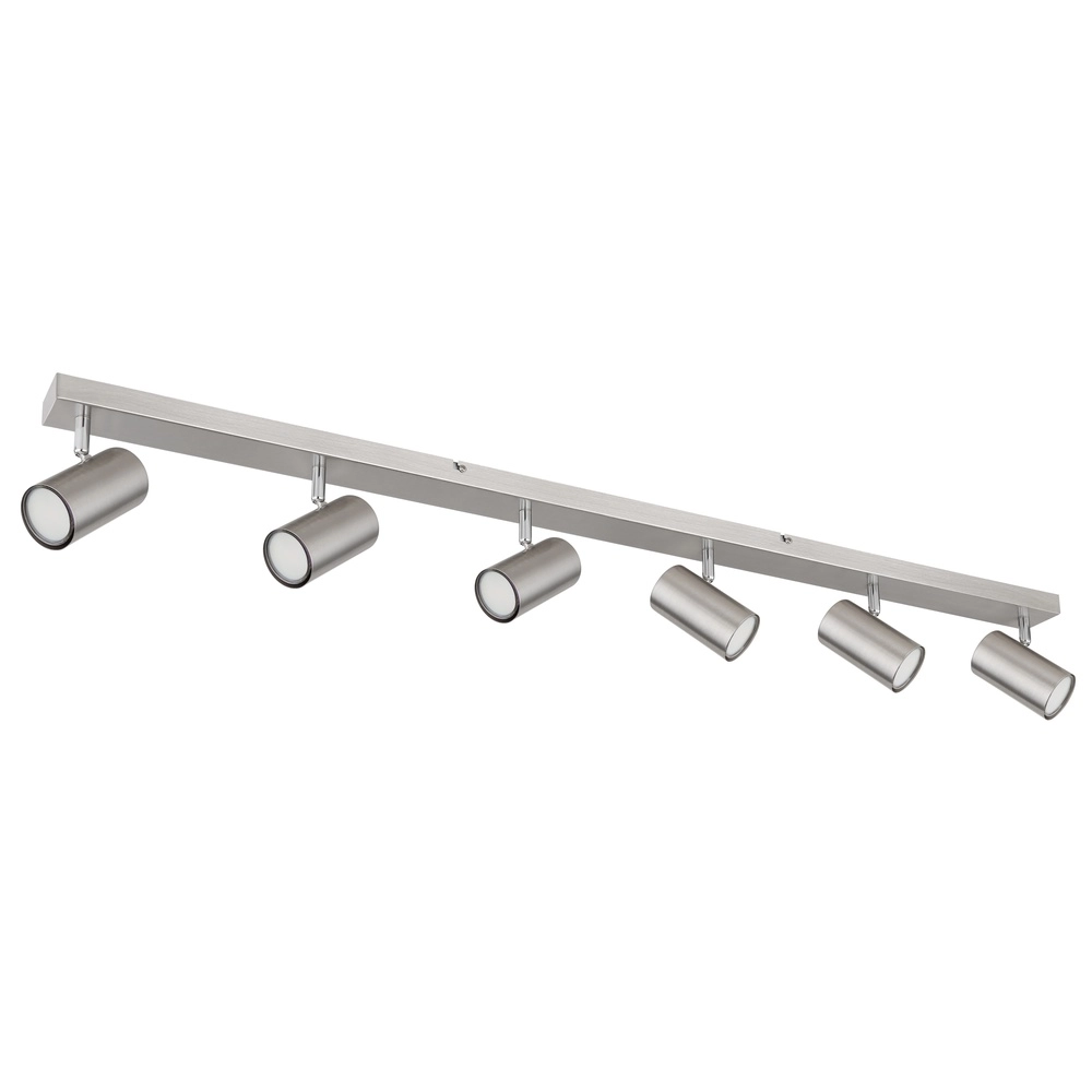 Plafondlamp 6-lichts Robby nikkel Globo 9007371430598