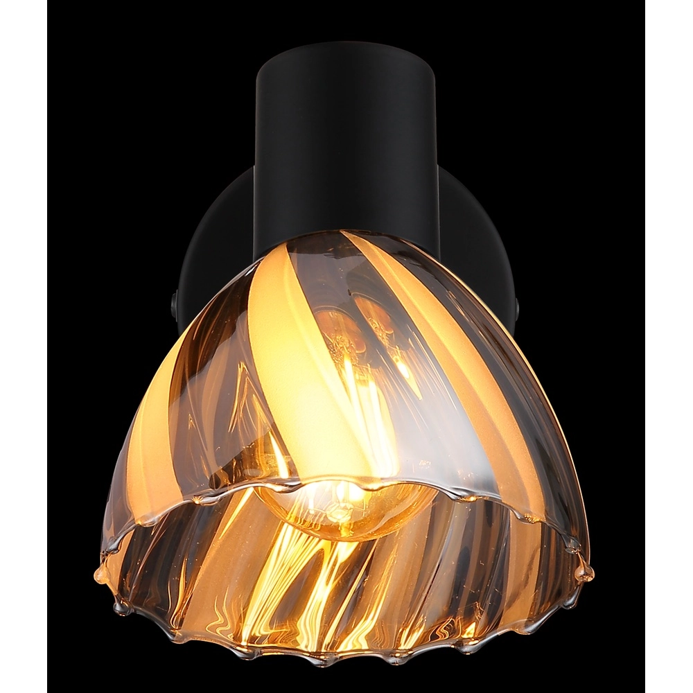 Wandlamp Zachery zwart Globo 9007371528493