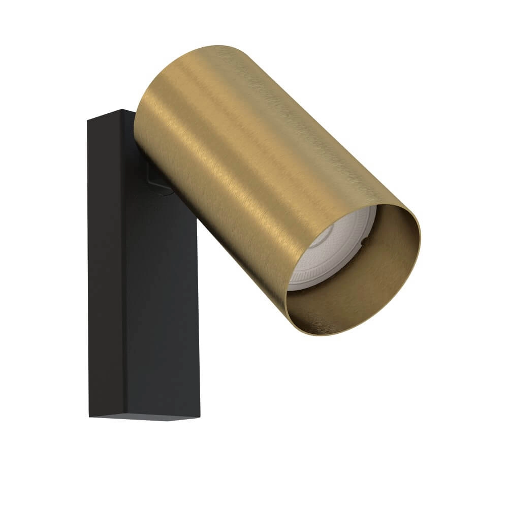 Slaapkamerlamp Mono goud met schakelaar