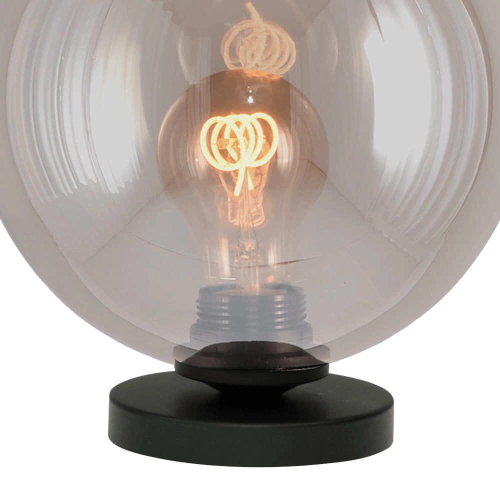 Tafellamp Bella 2 met Ø 20cm goud glas Masterlight 8718121340777