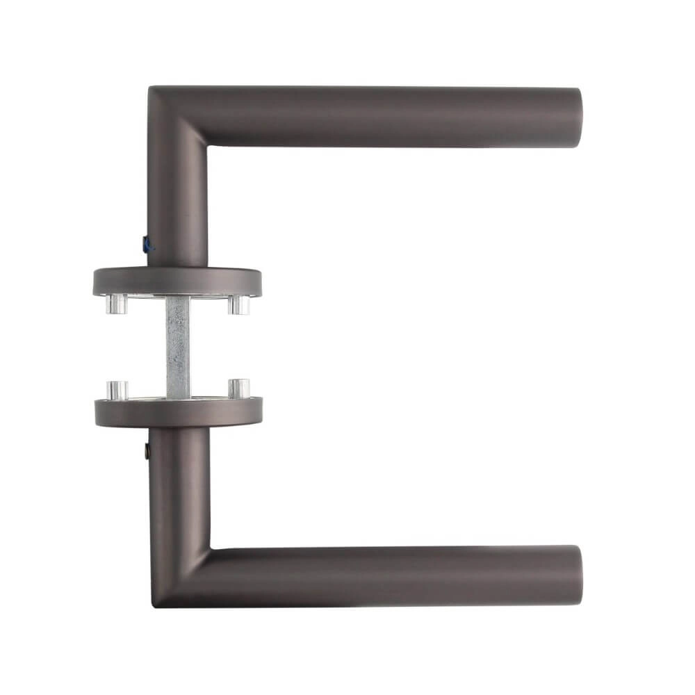 Strakke deurklink Hoek 90 antraciet Intersteel 8714186548325