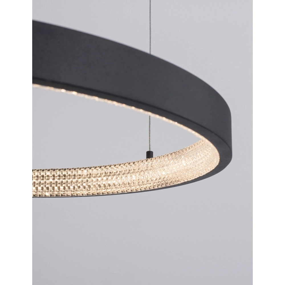 Hanglamp Preston zwart Ø 60cm Lyora 5212017429179