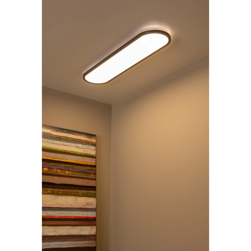 Ovale plafonniere Elly zwart 36W Lucide 5411212071828