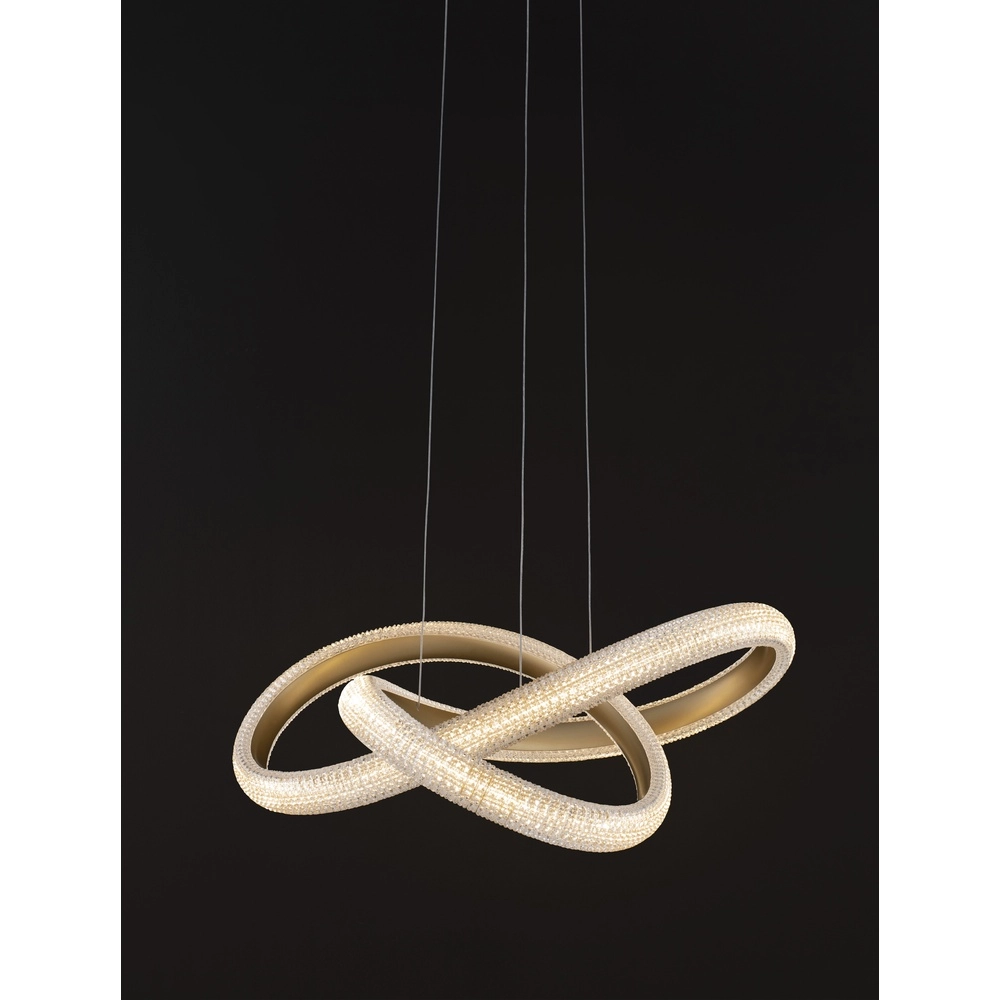 Hanglamp Medora krul goud 52,5cm Lyora 5212017433428