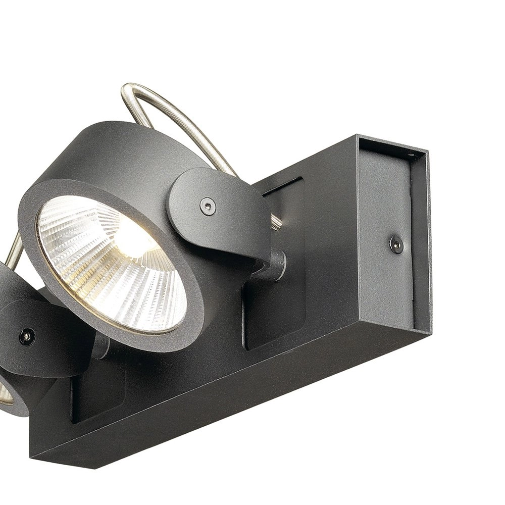 Richtbare spots Kalu Led 2-lichts - 2x24w zwart SLV 4024163177443