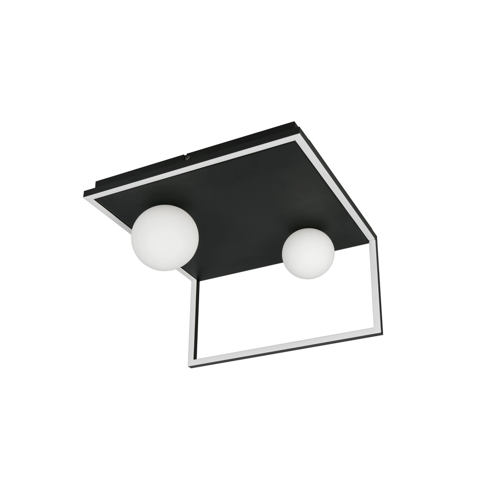 Design plafondlamp Arola zwart Trio 4017807683578