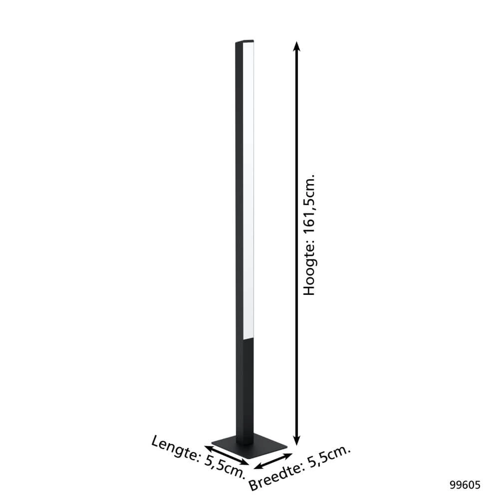 Staande lamp Zigbee Simolaris-Z zwart Eglo 9002759996055